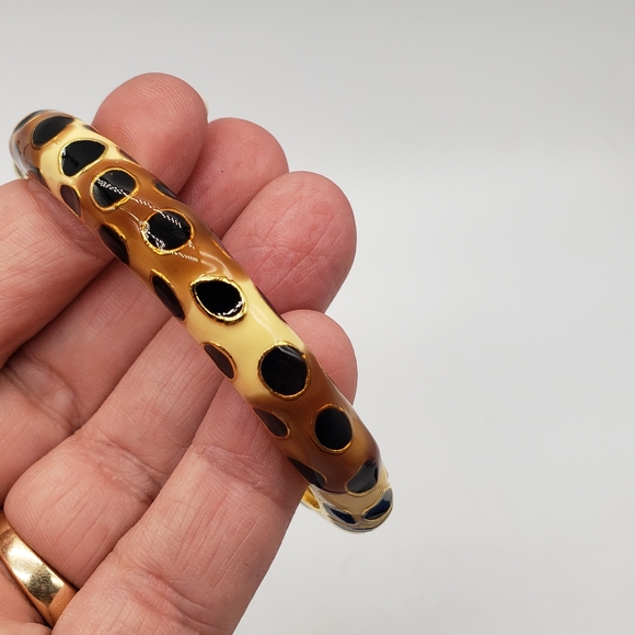 KJL Leopard print enamel bracelet 2006 - Picture 11 of 13